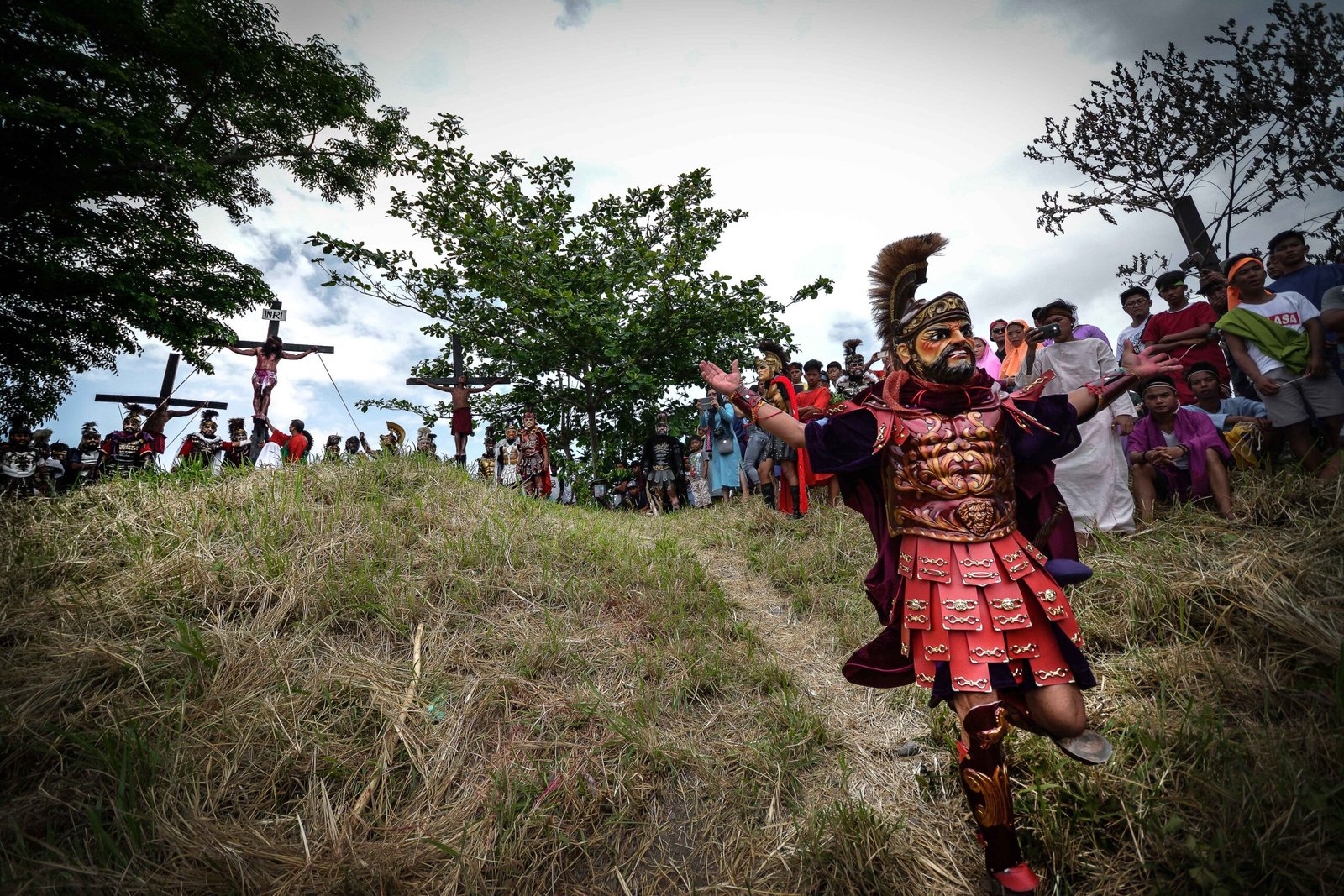 Moriones lenten rites with Roman soldier costumes